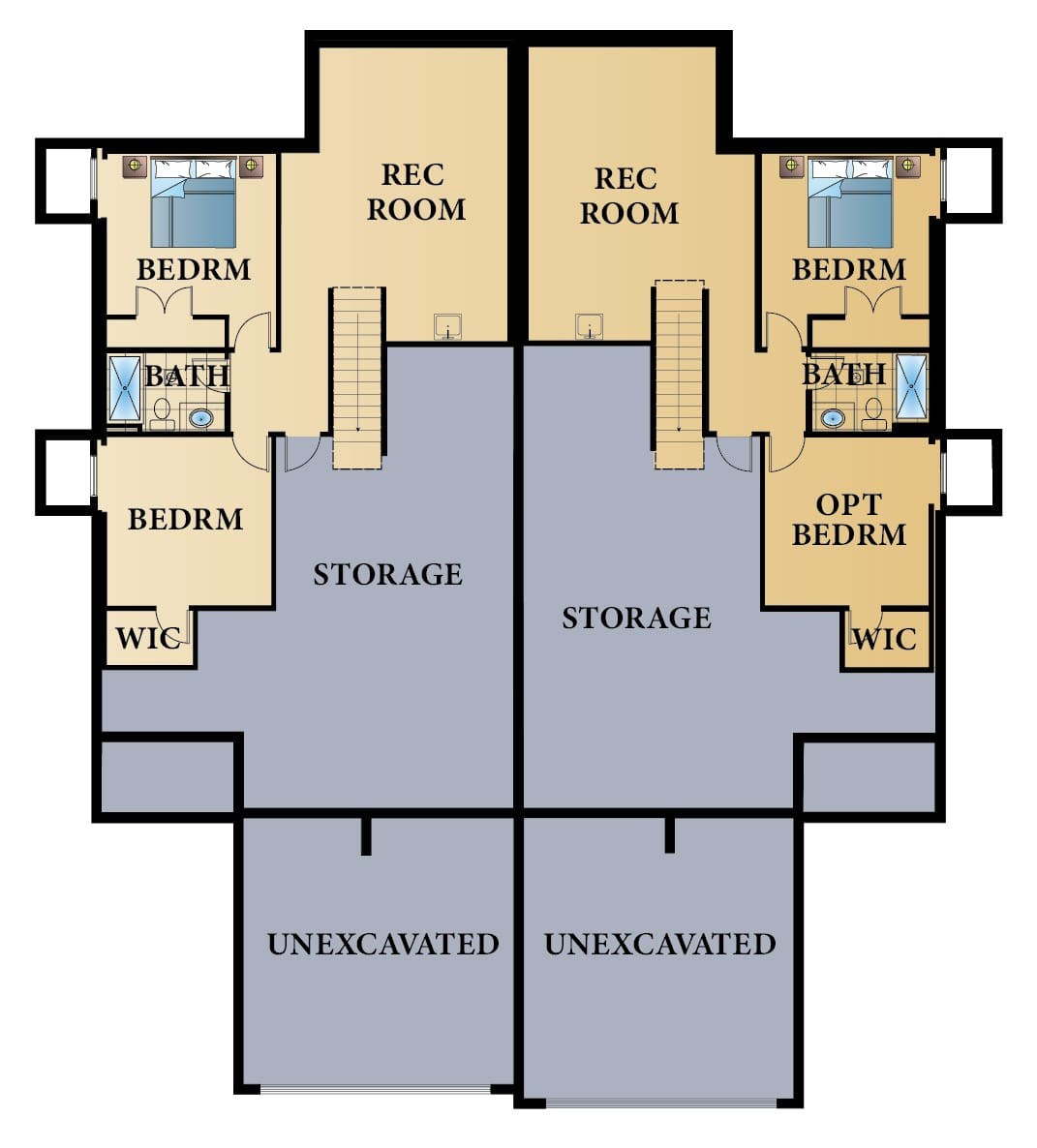 The Bristol/Seville/Sutton 3 Bedroom Floorplan